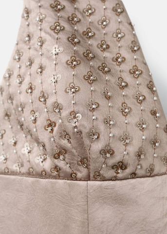 MANGO Abendkleid in Beige