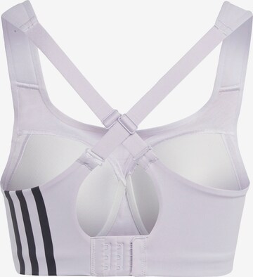 ADIDAS SPORTSWEAR Bygelfri Sportbehå 'Tlrd Impact High-Support' i vit