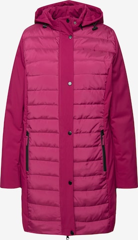Ulla Popken Winterjas in Roze: voorkant