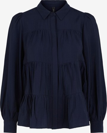 Y.A.S Blouse 'Pala' in Blauw: voorkant