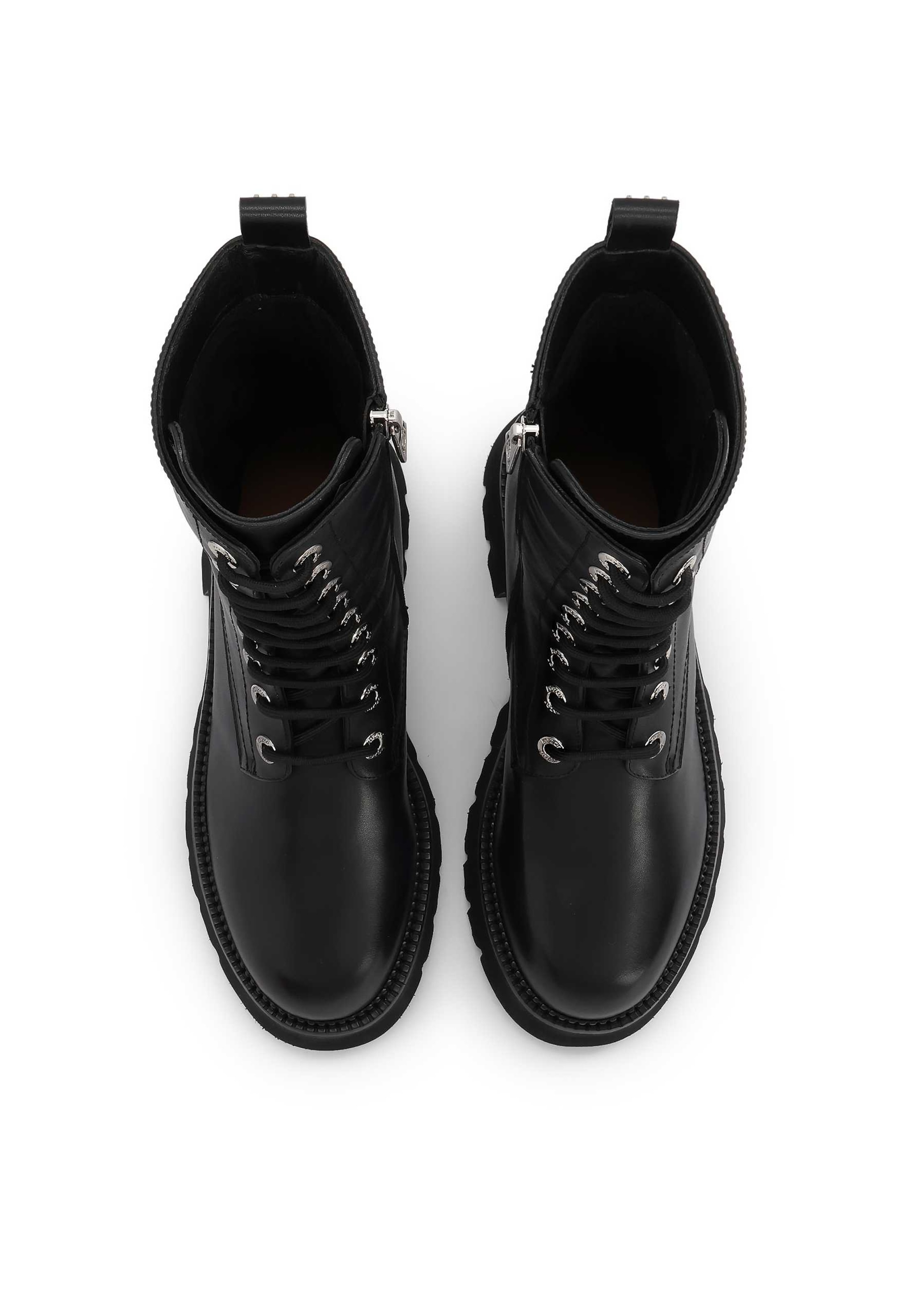 Cizme cu șireturi de la Kazar pe negru