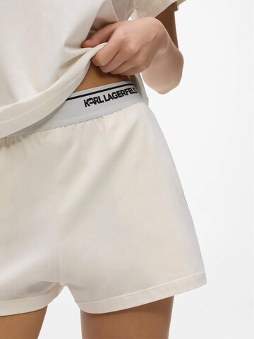 Karl Lagerfeld - Calções de pijama em bege