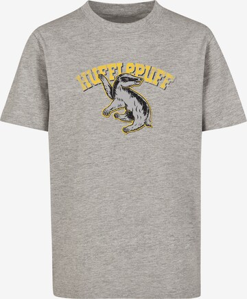 F4NT4STIC Shirt 'Harry Potter Hufflepuff' in Grey: front
