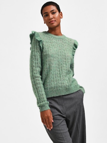 SELECTED FEMME Pullover in Grün