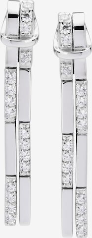Nana Kay Earrings 'Sparkling Bars' in Silver: front