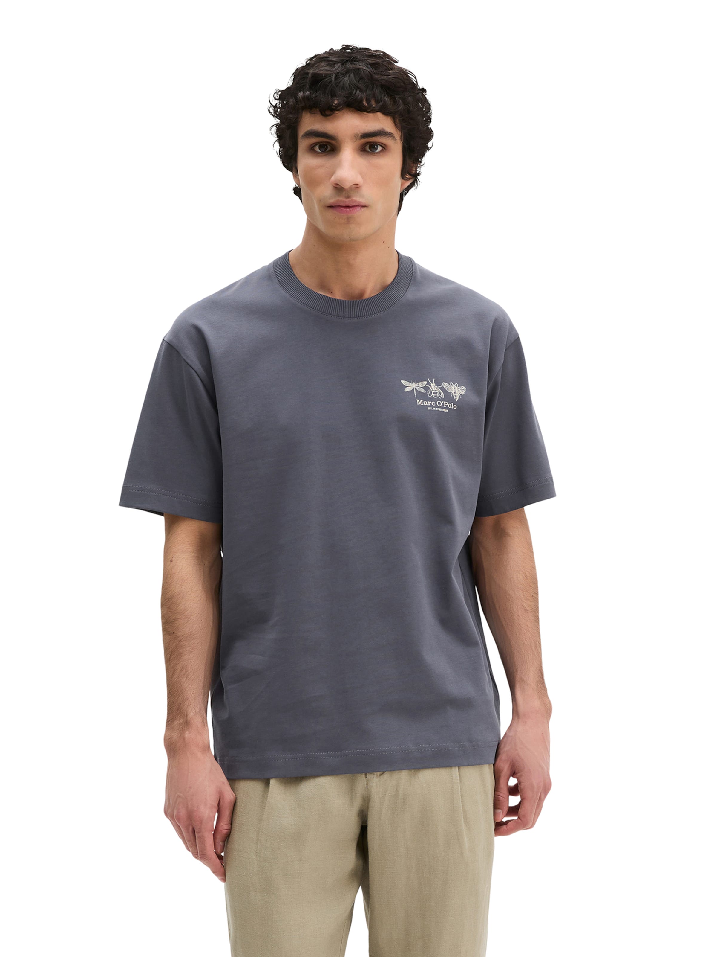 T-Shirt Marc O'Polo en bleu : devant