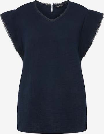 Ulla Popken Blouse in Blauw: voorkant