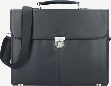 Esquire Document Bag in Black: front