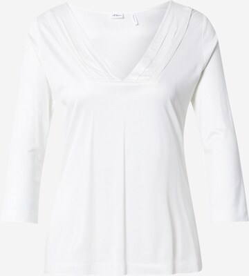 s.Oliver BLACK LABEL Shirt in White: front