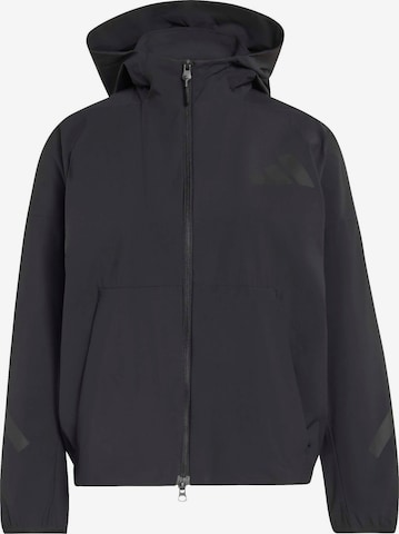 juoda ADIDAS SPORTSWEAR Sportinė striukė 'Z.N.E.': priekis