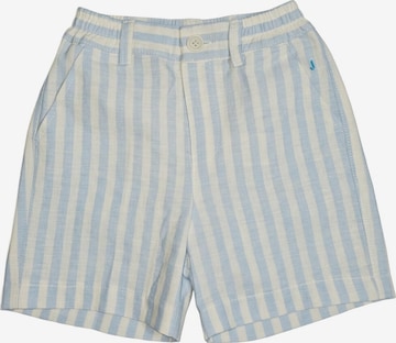 Jeckerson Regular Broek 'Bermuda bianco-celeste per neonato' in Wit: voorkant