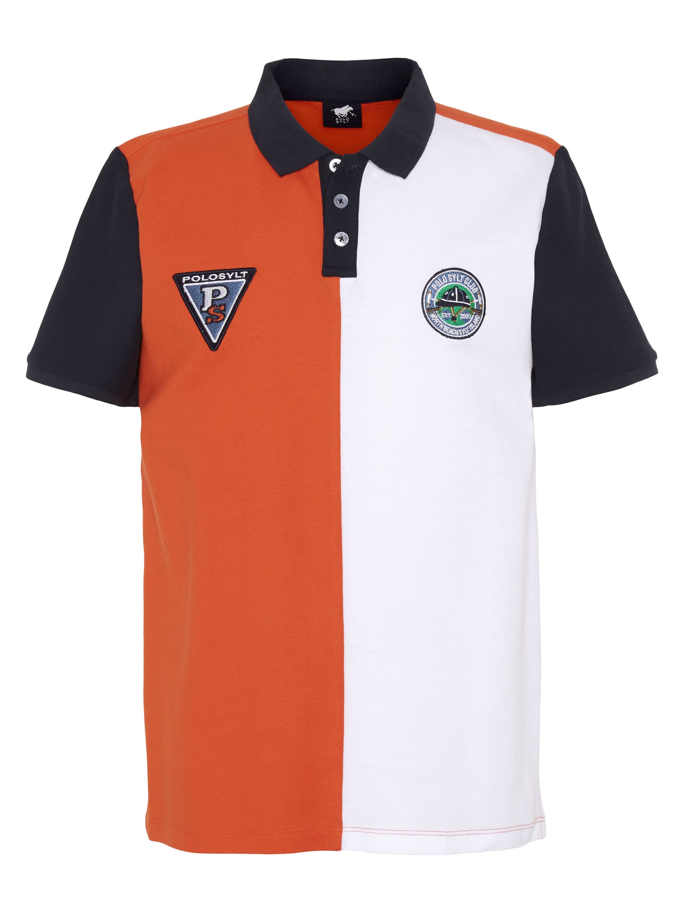 Polo Sylt Shirt in Lobster / Black / White, Item view