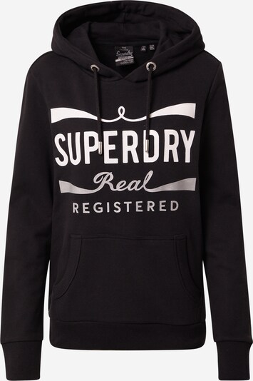 Superdry Sweat-shirt 'MONO REAL ENTRY' en noir / blanc, Vue avec produit