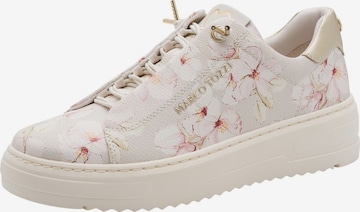 Baskets basses MARCO TOZZI en beige : devant