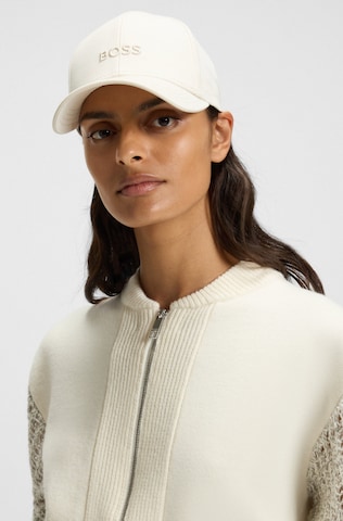 BOSS - Gorra 'Ari' en blanco: frente