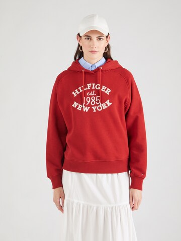 Felpa di TOMMY HILFIGER in rosso: frontale