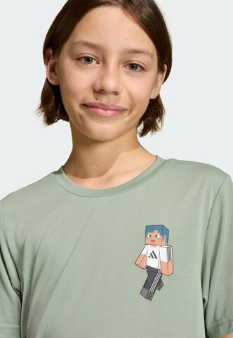 T-Shirt fonctionnel 'Minecraft' ADIDAS SPORTSWEAR en vert