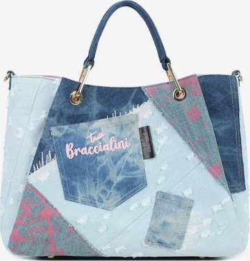 Borsa a mano 'Amy Jeans' di Braccialini in blu: frontale