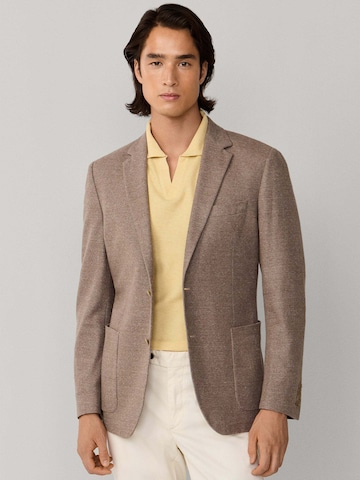 Coupe slim Veste de costume Hackett London en beige : devant
