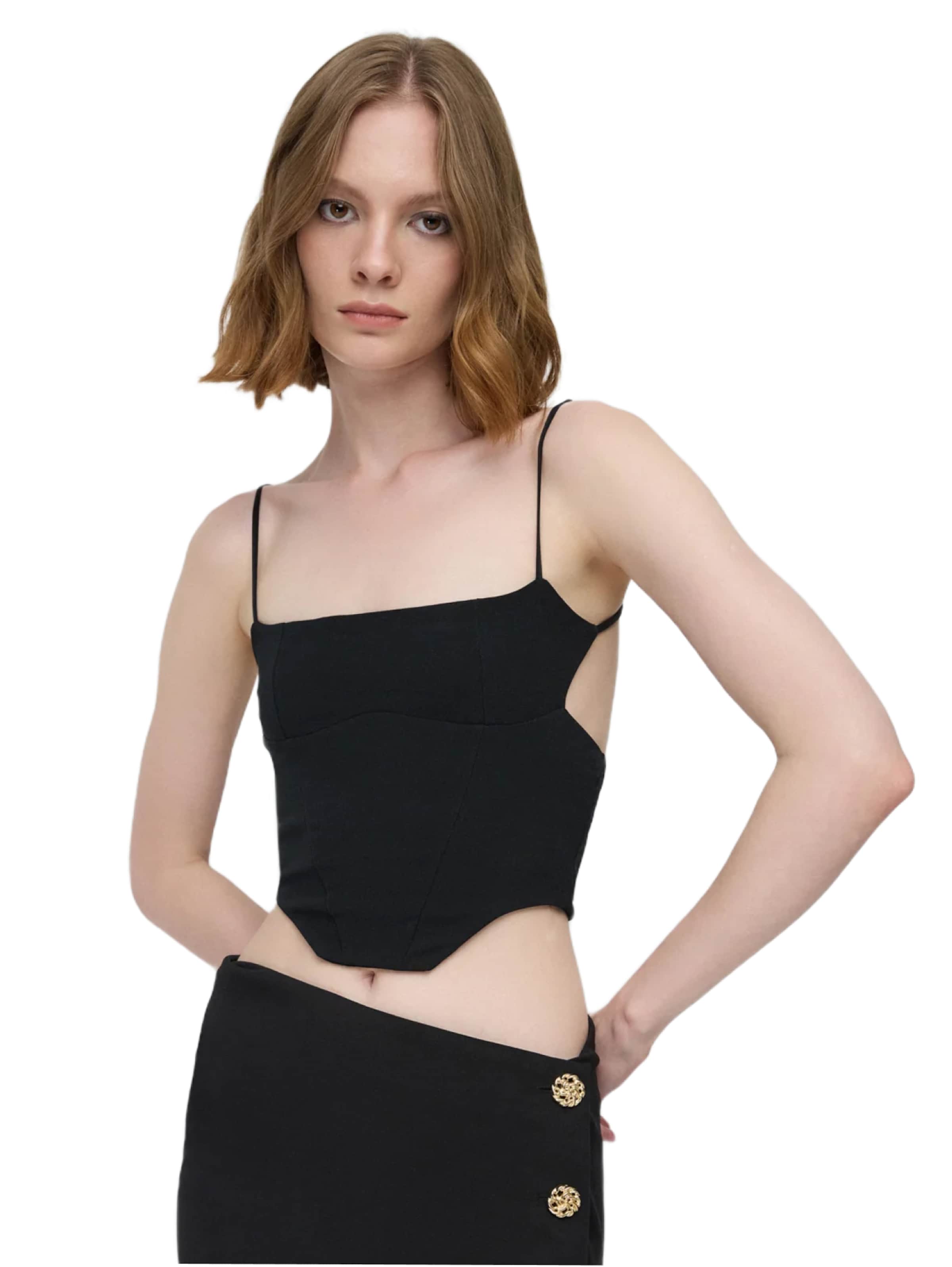 No Matter What Top in Zwart: voorkant