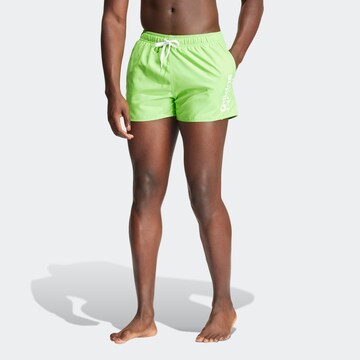 ADIDAS PERFORMANCE Swimming Trunks in Green: front