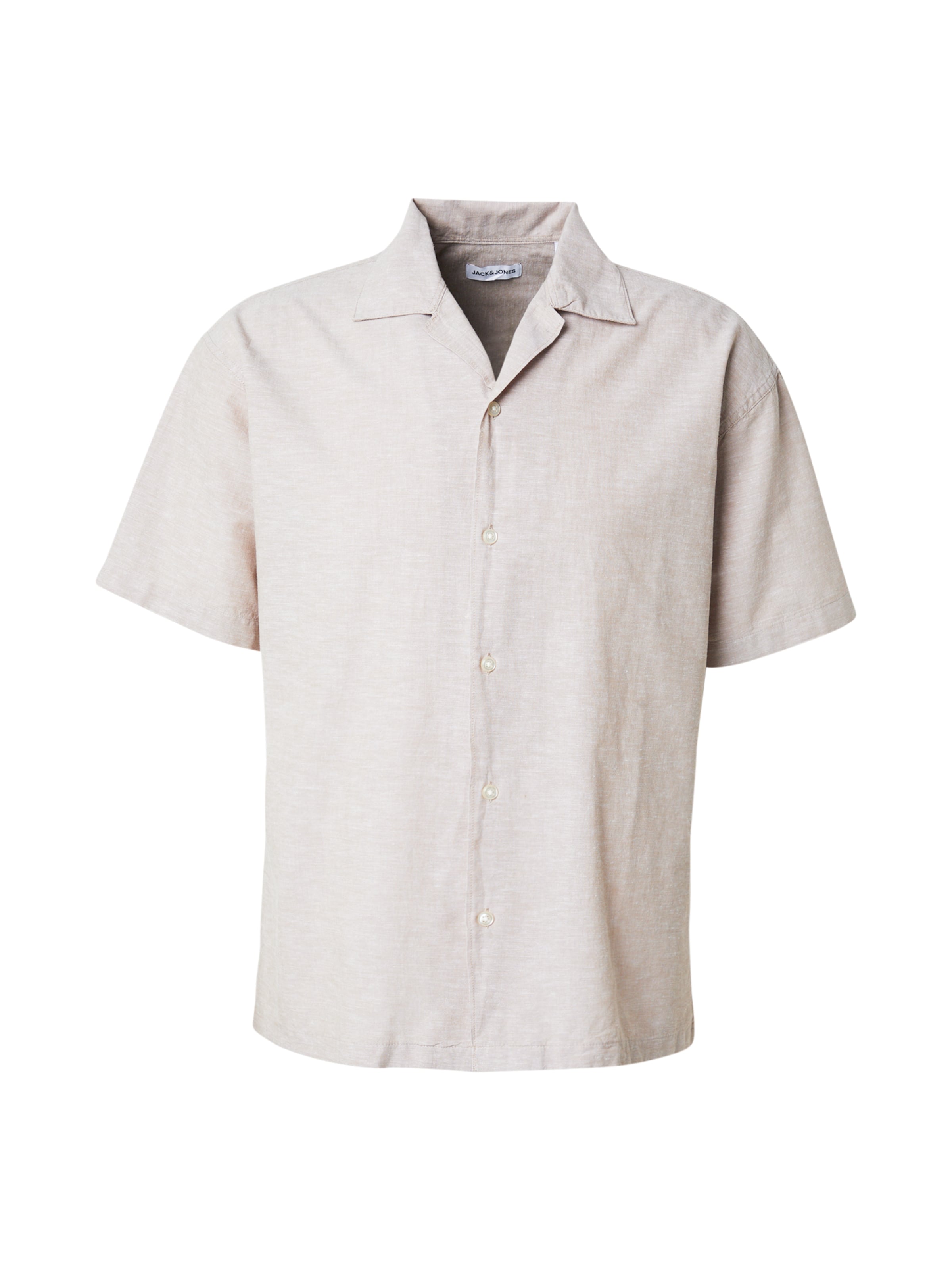 JACK & JONES Средняя посадка Рубашка 'JJBREEZE' в Бежевый: спереди