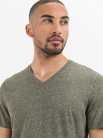 CAMEL ACTIVE Kurzarm T-Shirt aus biologischer Baumwolle in Grün