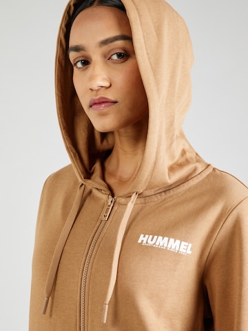 Hummel Athletic Zip-Up Hoodie \'Legacy\' in Camel | ABOUT YOU