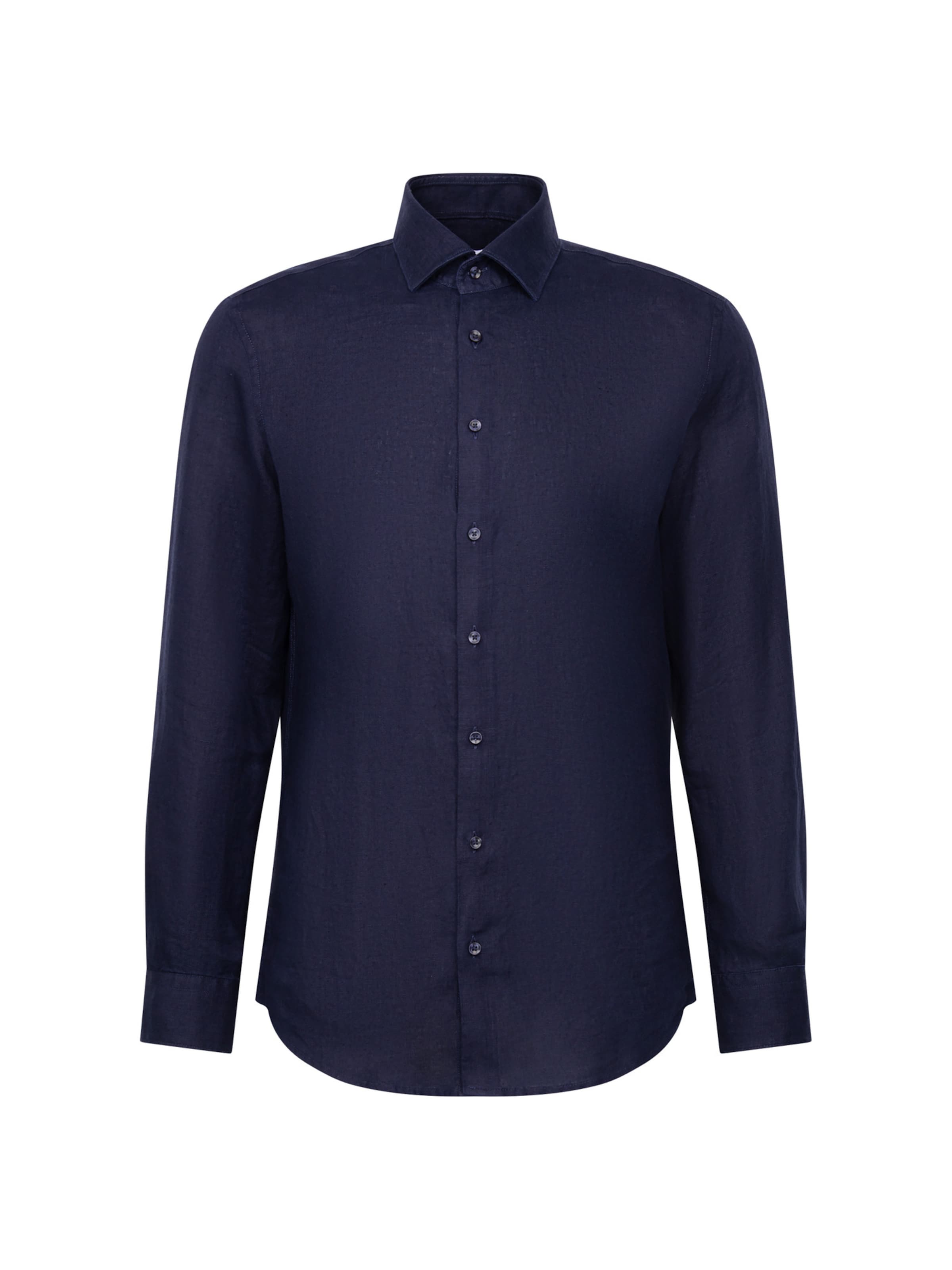 Chemise business 'Smart Linen' SEIDENSTICKER en bleu : devant