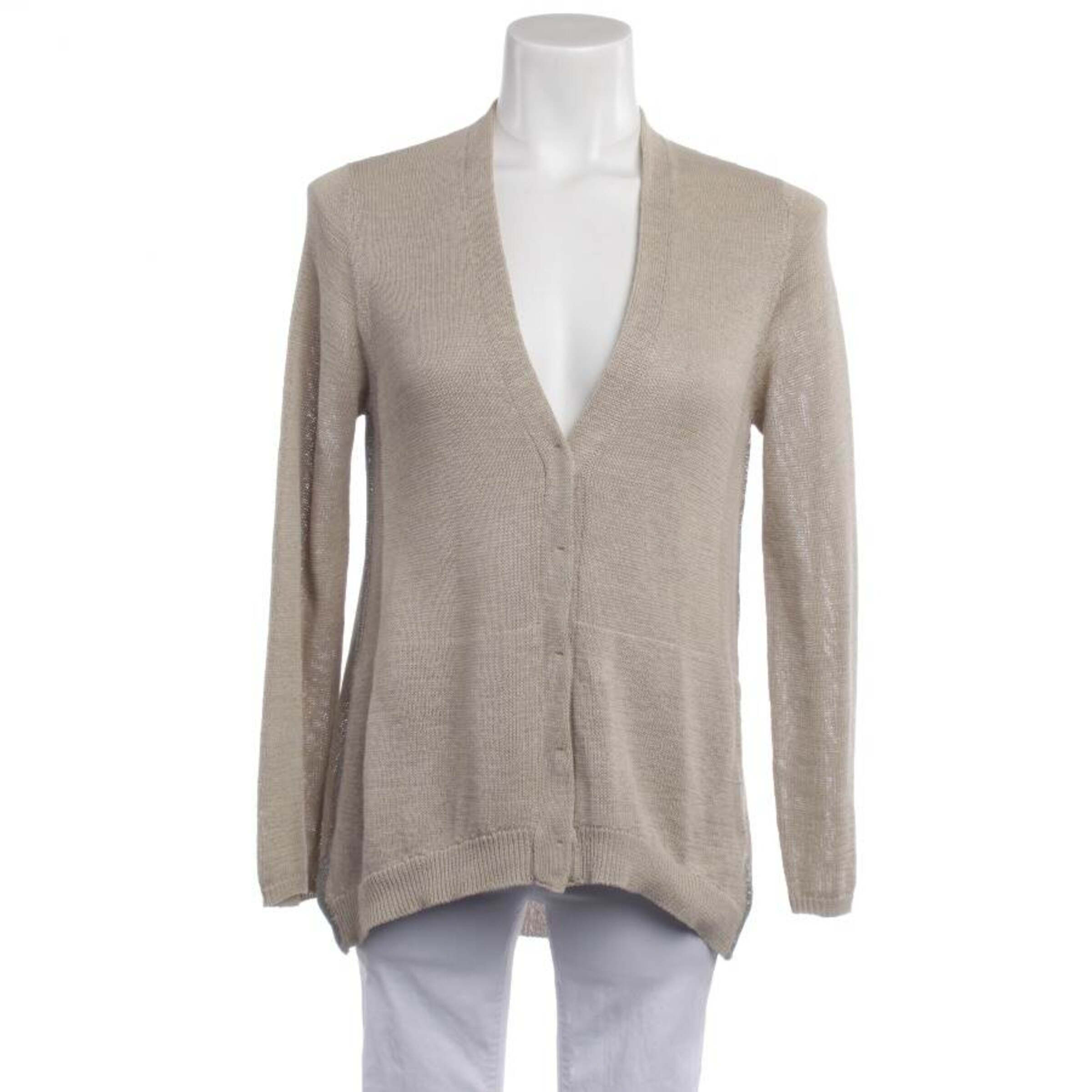 Brunello Cucinelli Pullover / Strickjacke M in Weiß: Vorderseite