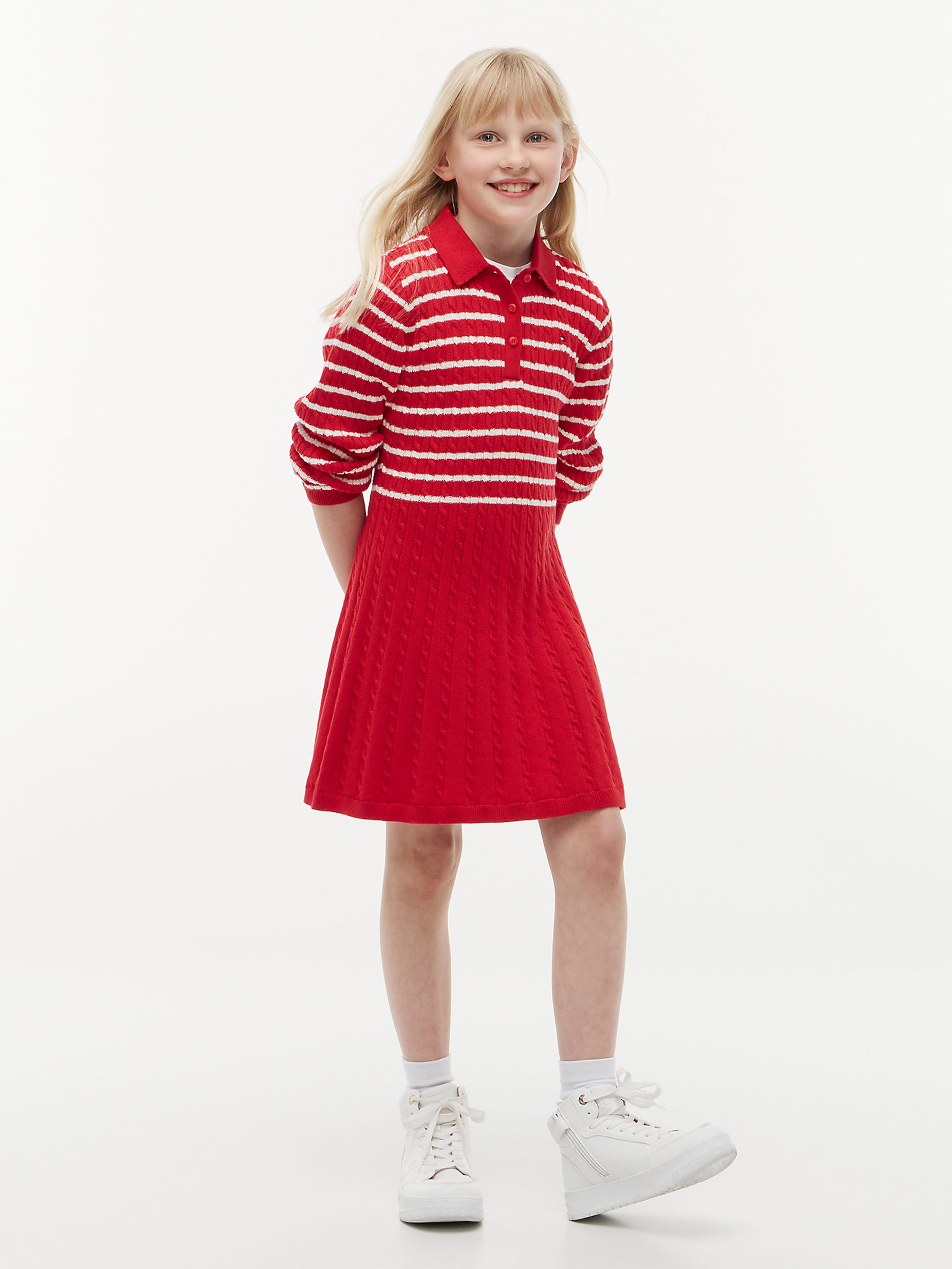 Robe TOMMY HILFIGER en rouge : devant