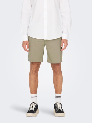Only & Sons Regular Панталон Chino 'Eli' в сиво: отпред