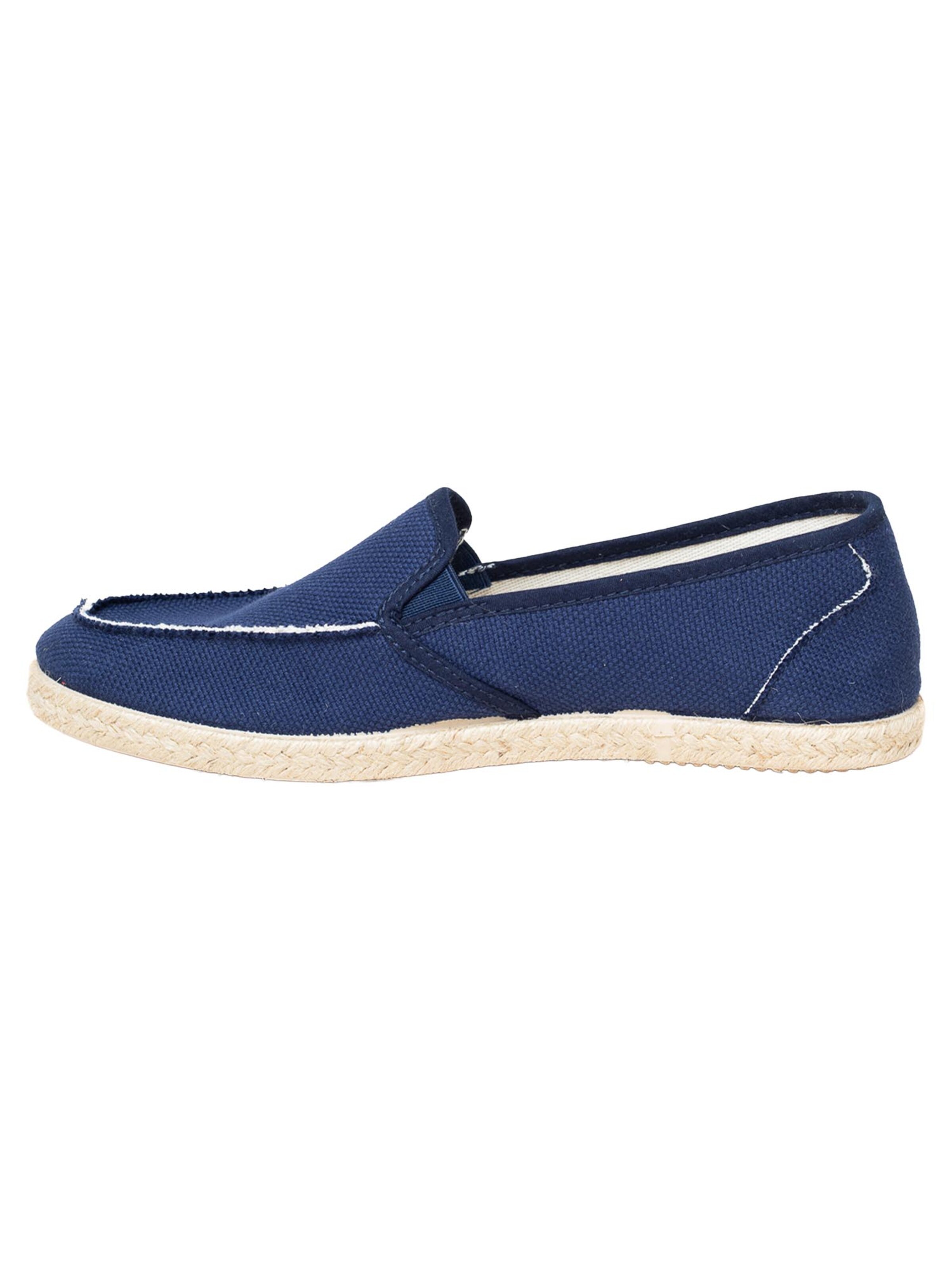 Gottstein Moccasin 'Camping Linen Sailor' in Blue