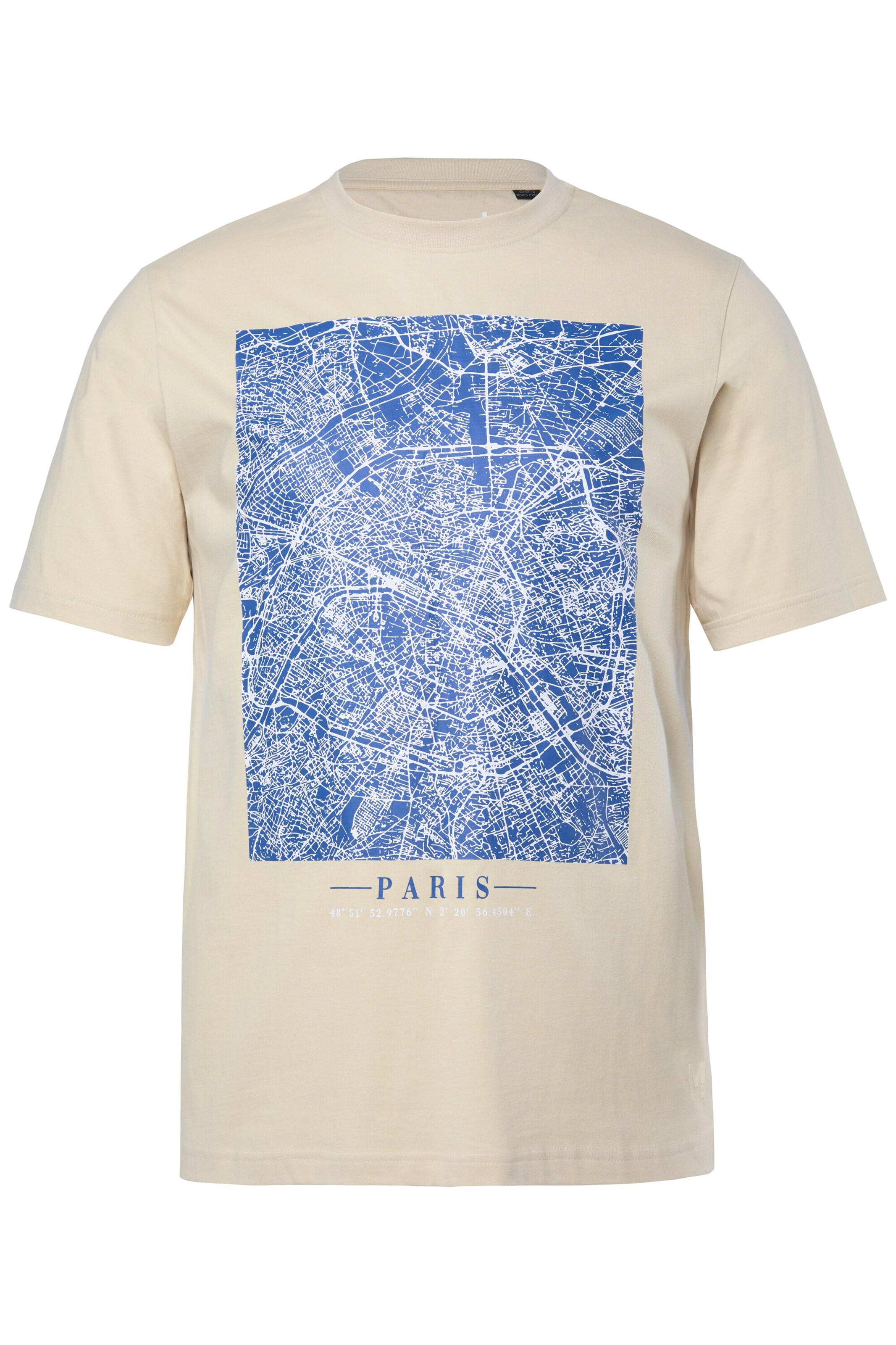 Men Plus Shirt in Beige: front