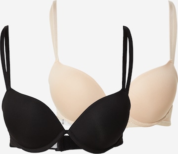 Trendyol T-Shirt Rintaliivi värissä beige: etupuoli