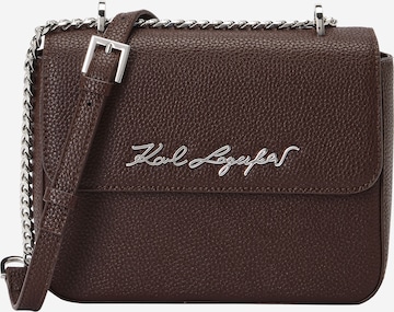 Sac bandoulière Karl Lagerfeld en marron : devant