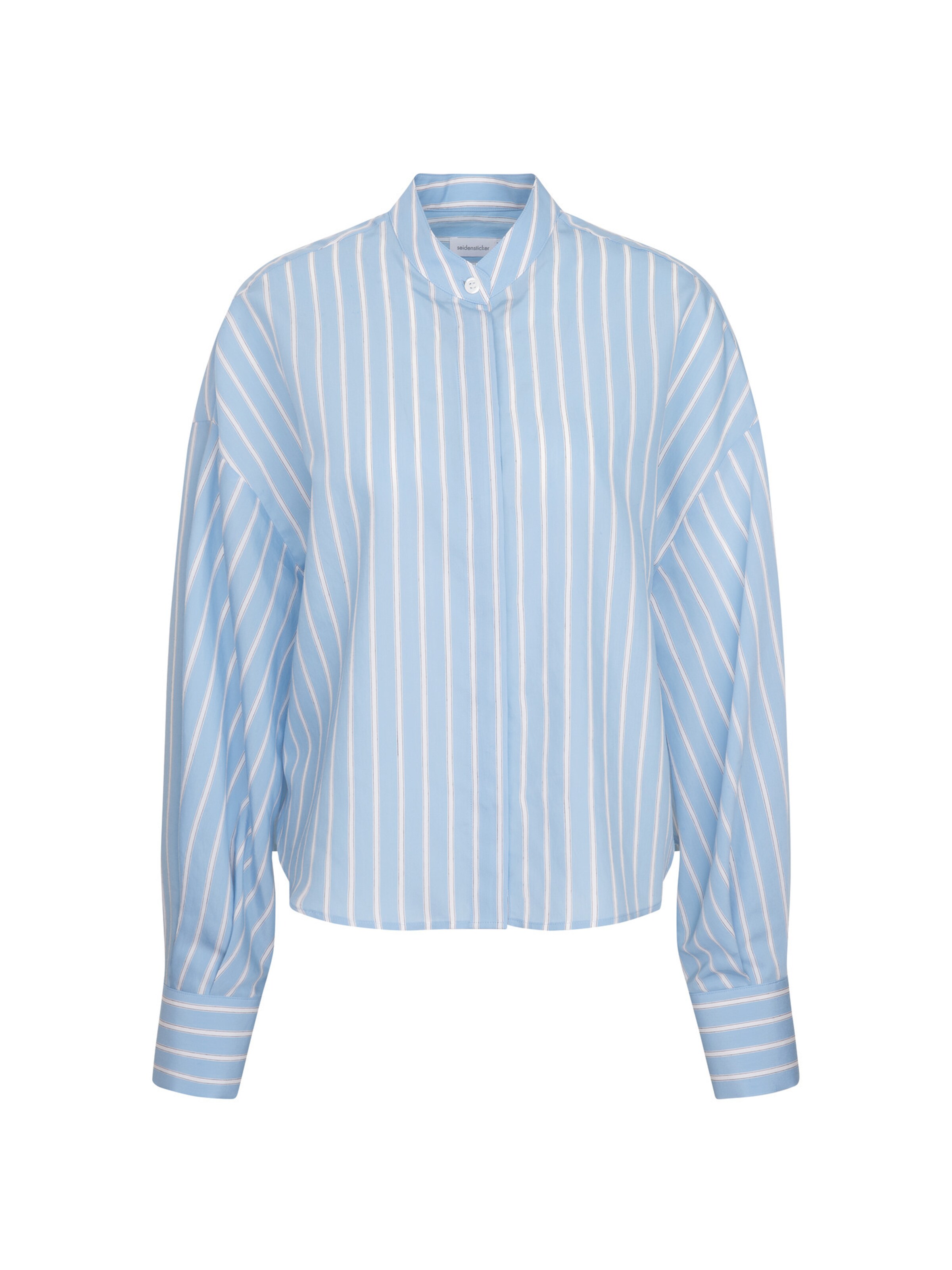 SEIDENSTICKER Chemisier 'Schwarze Rose' en bleu ciel / blanc, Vue avec produit
