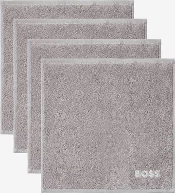 BOSS Washcloth 'PLAIN' in Grey: front