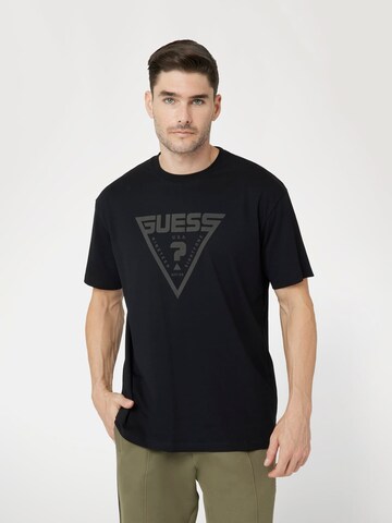 GUESS T-Shirt in Schwarz: Vorderseite