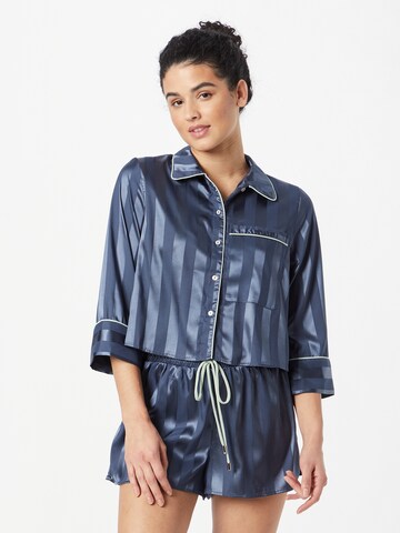 Free People - Calções de pijama em azul: frente