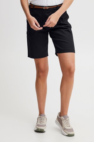 Oxmo Regular Pants 'Oxdaney' in Black: front