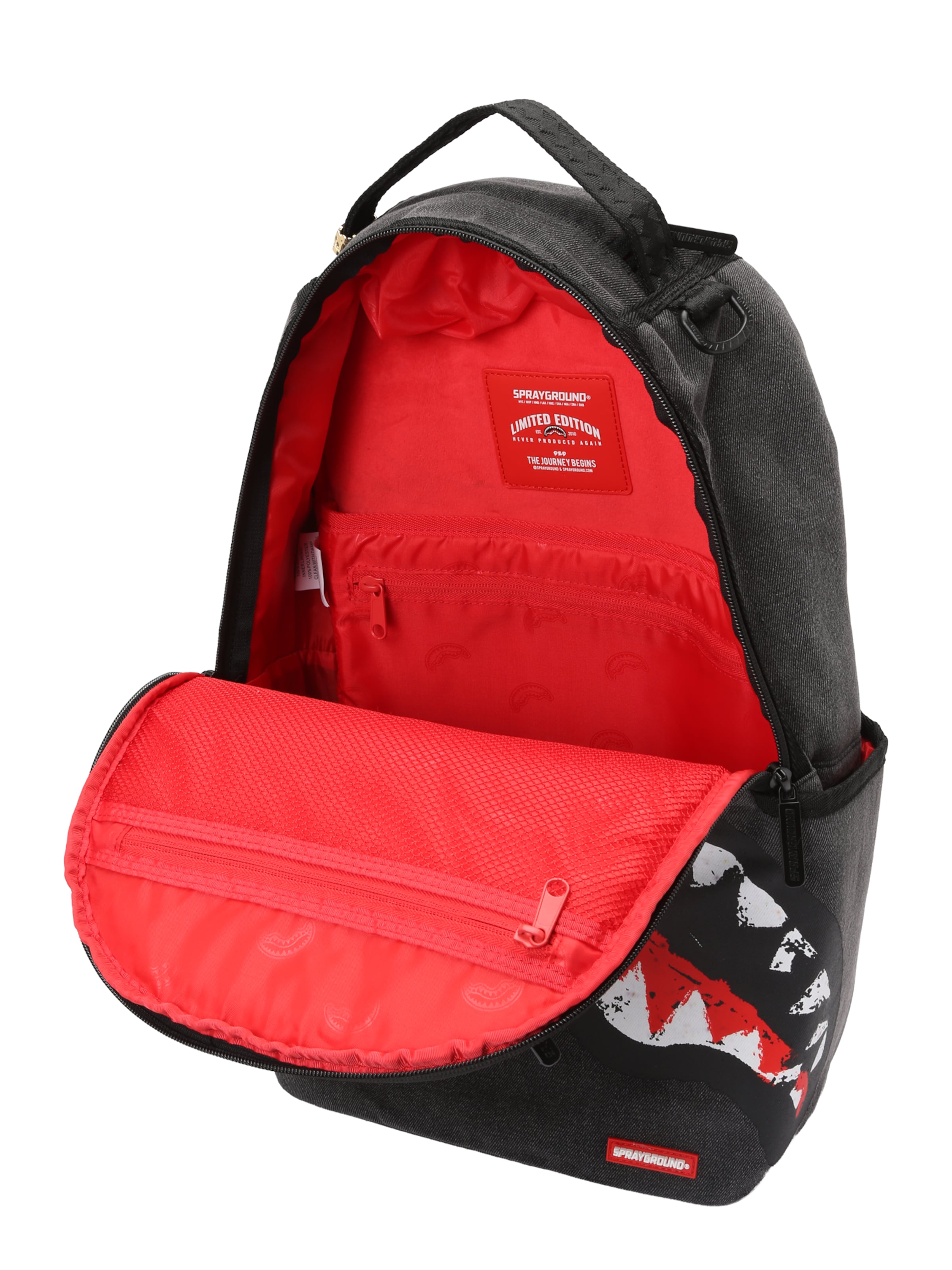 Sprayground Backpack 'SHARK CENTRAL' in Grey