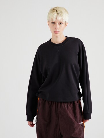 ADIDAS ORIGINALS Sweatshirt in Black: front
