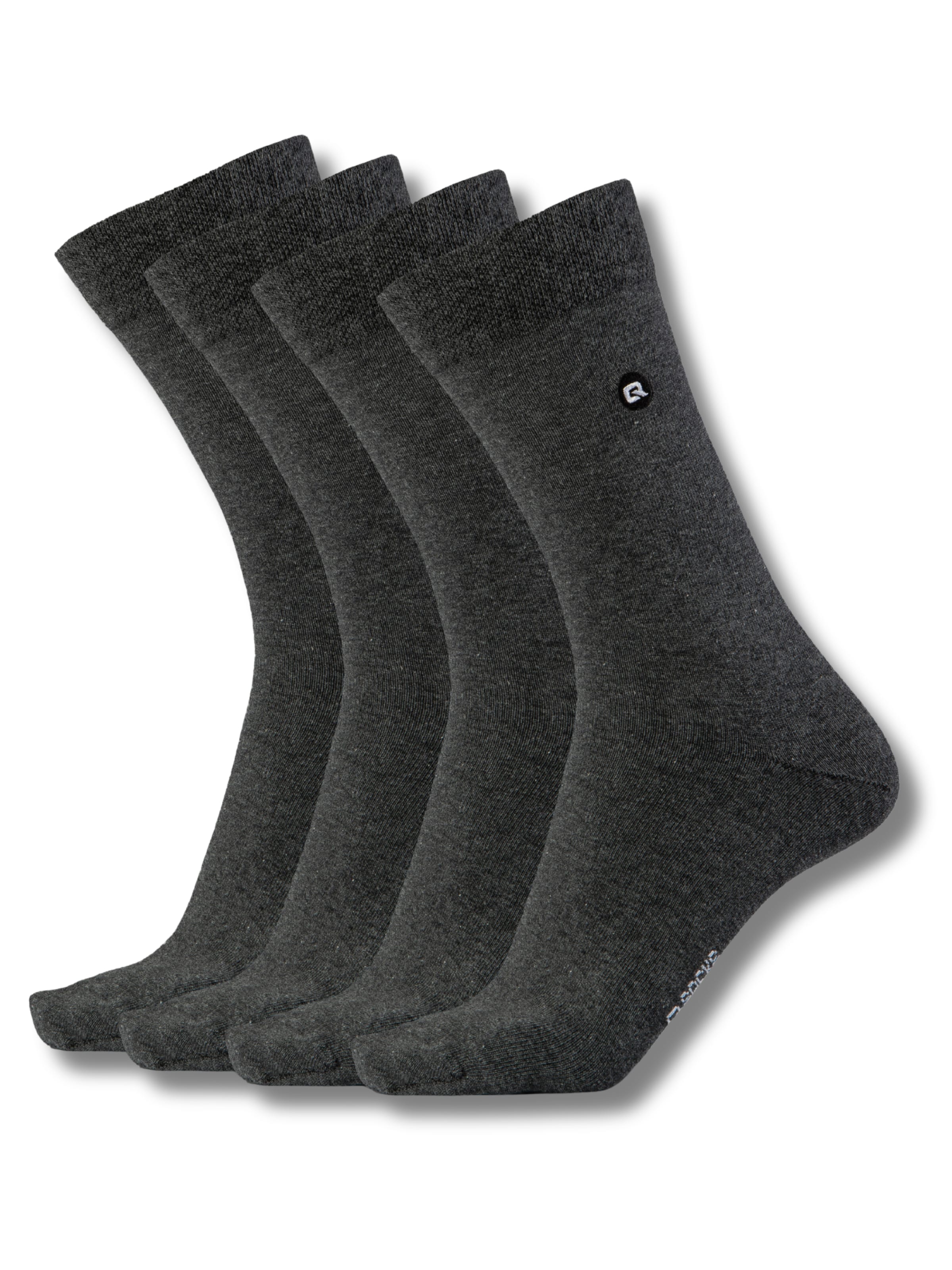Chaussettes QOLONIA en gris : devant