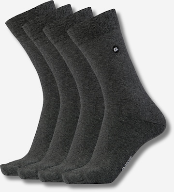 Chaussettes QOLONIA en gris : devant
