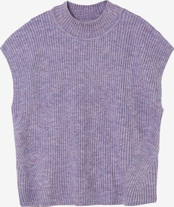 SHEEGO Knitted Vest in Purple: front
