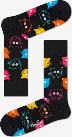 Happy Socks Sukat '2-Pack Cat Socks' värissä musta