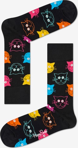 Chaussettes '2-Pack Cat Socks' Happy Socks en noir