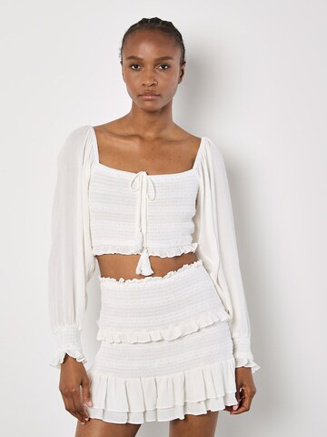 Haut Apricot en blanc : devant