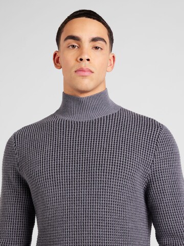 BOSS Пуловер 'Maurelio' в сиво